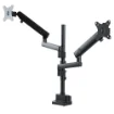 Picture of Startech.Com Desk Mount Dual Monitor Arm, Full Motion Monitor Mount for 2x Vesa Displays Up To 32" (17.6lb/8kg), Height Adjustable, Clamp/Grommet Mount, Mechanical Spring - Armdualpivot