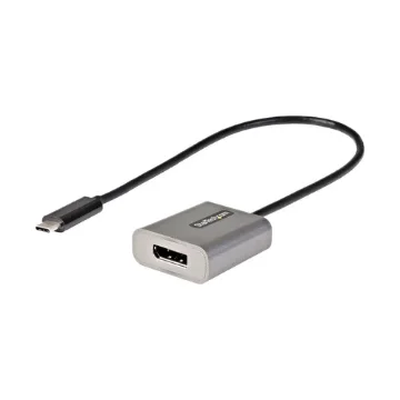 Picture of Startech.Com Usb C To Displayport Adapter - 8K/4K 60Hz Usb-C To Displayport 1.4 Adapter Dongle - Usb Type-C To Dp Monitor Video Converter - Works W/Thunderbolt 3 - W/12" Long Attached Cable - CDP2DPEC