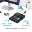 Picture of Startech.Com Standalone M.2 Sata & M.2 Nvme Duplicator and Eraser - Hdd/Ssd Cloner/Wiper for M.2 Pcie Ahci/Nvme, M.2 Sata, 2.5/3.5" Sata Drives - External Hard Drive Eraser/Duplicator, Taa - Sm2dupe11