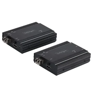 Picture of Startech.Com 4K Hdmi Kvm Extender Over Fiber - Hdmi Video & Usb Remote Kvm Switch/Console Extender - Up To 984ft/300m (Multimode) - 2x 10G Mmf Sfp+ Modules - Kvm Extension Kit (Tx/Rx) - Sv565fxhd4ku