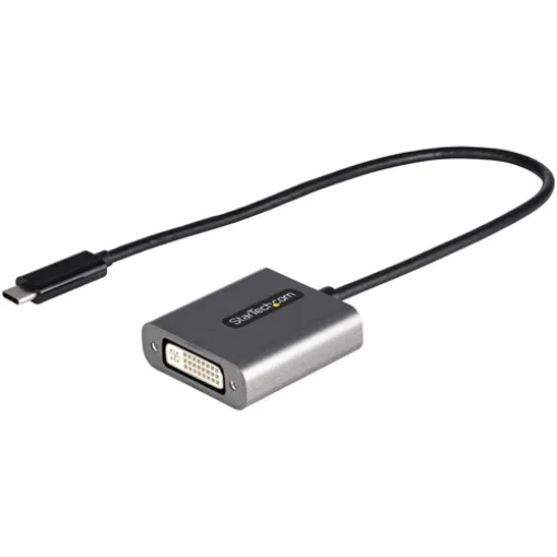 Picture of Startech.Com Usb C To Dvi Adapter - 1920X1200p Usb-C To Dvi-D Adapter Dongle - Usb Type C To Dvi Display/Monitor - Video Converter - Thunderbolt 3 Compatible - 12" Long Attached Cable - Upgraded Version of CDP2DVI - CDP2DVIEC