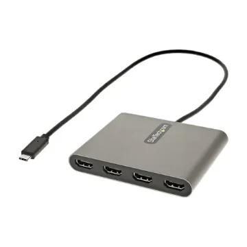 Picture of Startech.Com Usb C To Quad Hdmi Adapter, Usb-C To 4x Hdmi Monitor Converter for Windows (No Support for Macos/Chromeos/Linux) - Taa - Usbc2hd4