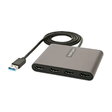 Picture of Startech.Com Usb 3.0 To Quad Hdmi Adapter, Usb To 4x Hdmi Monitor Converter for Windows (No Support for Macos/Chromeos/Linux) - Taa - Usb32hd4