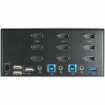 Picture of Startech.Com 2 Port Triple Monitor Displayport Kvm Switch - 4K 60Hz Uhd Hdr - Desktop Dp 1.2 Kvm with 2 Port Usb 3.0 Hub (5Gbps) & 4x Usb 2.0 Hid Ports, Audio - Hotkey Switching - Taa - Sv231tdpu34k