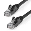 Picture of Startech.Com 15m CAT6 Ethernet Cable - Lszh (Low Smoke Zero Halogen) - 10 Gigabit 650MHz 100W Poe RJ45 10GbE Utp Network Patch Cord Snagless with Strain Relief - Black, Cat 6, Etl Verified, 24AWG - N6lpatch15mbk