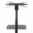 Picture of Startech.Com Mobile Projector and Laptop Stand/Cart - Heavy Duty Portable Projector Stand (2 Shelves, Hold 22lb/10kg Each) - Height Adjustable Rolling Presentation Cart W/Lockable Wheels - Adjprojcart