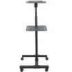 Picture of Startech.Com Mobile Projector and Laptop Stand/Cart - Heavy Duty Portable Projector Stand (2 Shelves, Hold 22lb/10kg Each) - Height Adjustable Rolling Presentation Cart W/Lockable Wheels - Adjprojcart