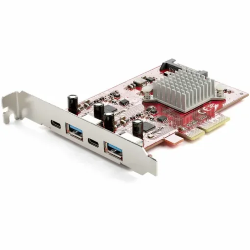 Picture of Startech.Com 4-Port Usb Pcie Card - 10Gbps Usb Pci Express Expansion Card W/ 2 Controllers - 2x Usb-C & 2x Usb-A Ports (Usb 3.2/3.1 Gen 2) - Usb/Usb-C Pci-E Card - Full Profile - Pexusb312a2c2v
