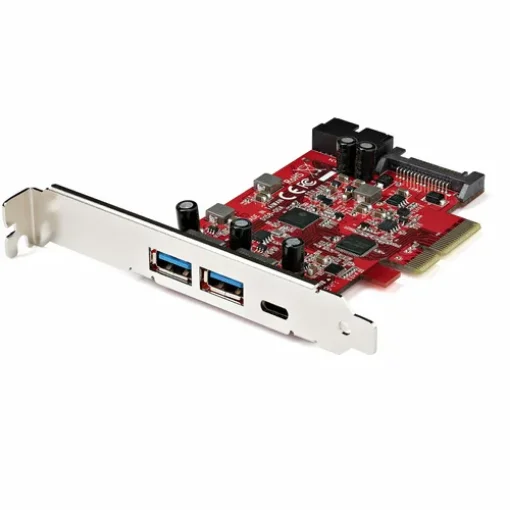Picture of Startech.Com 5-Port Usb Pcie Card - 10Gbps Usb 3.1 Gen 2 Pcie Card W/ 1x Usb-C & 2x Usb-A - 1x 2 Port Idc (Internal 5Gbps Usb Header Expansion) - Usb C Pci Express Controller Card - Pexusb312a1c1h