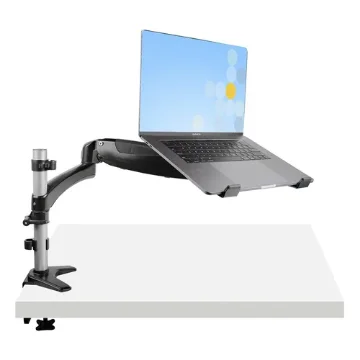 Picture of Startech.Com Desk Mount Laptop Arm - Full Motion Articulating Arm for Laptop or Single 34" Monitor - Vesa Mount Laptop Tray Bracket - Ergonomic Adjustable Notebook Stand - Desk-Clamp - ARMUNONB1