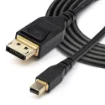 Picture of Startech.Com 3ft (1m) Vesa Certified Mini Displayport To Displayport 1.4 Cable - 8K 60Hz HBR3 Hdr - Super Uhd Mdp To Dp 1.4 Cord - Slim (34 Awg) Ultra Hd 4K 120Hz - Monitor/Video Cable - Dp14mdpmm1mb