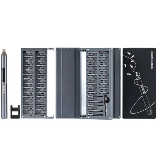 Picture of Startech.Com 55-Bit Electric Precision Screwdriver Set - Portable Cordless Battery Powered Bit Driver Kit for Electronic, Laptop, Computers, Tablet & Phone Repairs - Magnetic Work Pad - CTK55PCEDRIVE