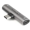 Picture of Startech.Com Usb C Audio & Charge Adapter - Usb-C Audio Adapter W/ Usb-C Audio Headphone/Headset Port and 60W Usb Type-C Power Delivery Pass-Through Charger - for Usb-C Phone/Tablet/Laptop - CDP2CAPDM