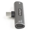 Picture of Startech.Com Usb C Audio & Charge Adapter - Usb-C Audio Adapter W/ Usb-C Audio Headphone/Headset Port and 60W Usb Type-C Power Delivery Pass-Through Charger - for Usb-C Phone/Tablet/Laptop - CDP2CAPDM