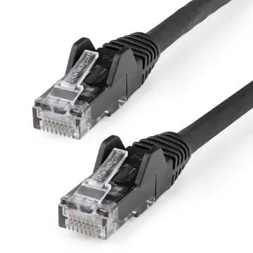 Picture of Startech.Com 2m CAT6 Ethernet Cable - Lszh (Low Smoke Zero Halogen) - 10 Gigabit 650MHz 100W Poe RJ45 10GbE Utp Network Patch Cord Snagless with Strain Relief - Black, Cat 6, Etl Verified, 24AWG - N6lpatch2mbk