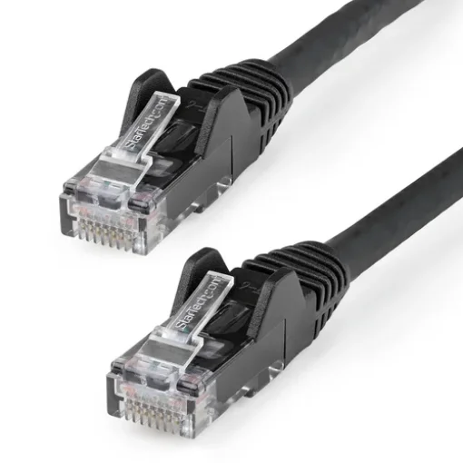 Picture of Startech.Com 2m CAT6 Ethernet Cable - Lszh (Low Smoke Zero Halogen) - 10 Gigabit 650MHz 100W Poe RJ45 10GbE Utp Network Patch Cord Snagless with Strain Relief - Black, Cat 6, Etl Verified, 24AWG - N6lpatch2mbk