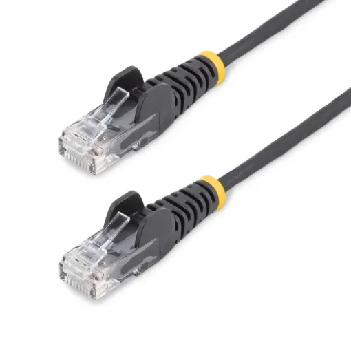 Picture of Startech.Com 1.5 M CAT6 Cable - Slim - Snagless RJ45 Connectors - Black - N6pat150cmbks