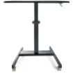 Picture of Startech.Com Mobile Standing Desk - Portable Sit Stand Ergonomic Height Adjustable Cart on Wheels - Rolling Computer/Laptop Workstation Table with Locking One-Touch Lift for Teacher/Student - STSCART2