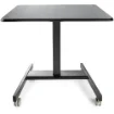 Picture of Startech.Com Mobile Standing Desk - Portable Sit Stand Ergonomic Height Adjustable Cart on Wheels - Rolling Computer/Laptop Workstation Table with Locking One-Touch Lift for Teacher/Student - STSCART2