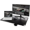 Picture of Startech.Com Mobile Standing Desk - Portable Sit Stand Ergonomic Height Adjustable Cart on Wheels - Rolling Computer/Laptop Workstation Table with Locking One-Touch Lift for Teacher/Student - STSCART2