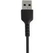 Picture of Startech.Com 12inch (30cm) Durable Black Usb-A To Lightning Cable - Heavy Duty Rugged Aramid Fiber Usb Type a To Lightning Charger/Sync Power Cord - Apple Mfi Certified Ipad/Iphone 12 - RUSBLTMM30CMB