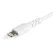 Picture of Startech.Com 6 Inch (15cm) Durable White Usb-A To Lightning Cable - Heavy Duty Rugged Aramid Fiber Usb Type a To Lightning Charger/Sync Power Cord - Apple Mfi Certified Ipad/Iphone 12 - RUSBLTMM15CMW