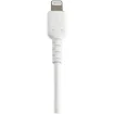Picture of Startech.Com 6 Inch (15cm) Durable White Usb-A To Lightning Cable - Heavy Duty Rugged Aramid Fiber Usb Type a To Lightning Charger/Sync Power Cord - Apple Mfi Certified Ipad/Iphone 12 - RUSBLTMM15CMW