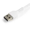 Picture of Startech.Com 6 Inch (15cm) Durable White Usb-A To Lightning Cable - Heavy Duty Rugged Aramid Fiber Usb Type a To Lightning Charger/Sync Power Cord - Apple Mfi Certified Ipad/Iphone 12 - RUSBLTMM15CMW