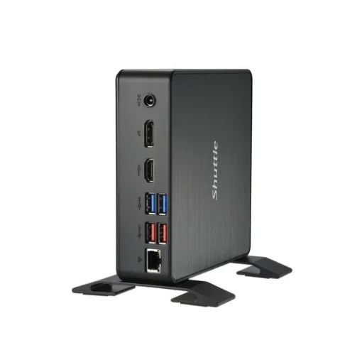 Picture of Shuttle Xpc Nano Pc Nc40u7, Intel Core i7-1255U, 1x Hdmi, 1x DP,1xUSB-C/DP, 6x USB3.2, 1x 2.5" Bay, 2x M.2, 1x Lan, Raid, 24/7 Permanent Operation, Incl. Vesa & Stand - Nc40u7