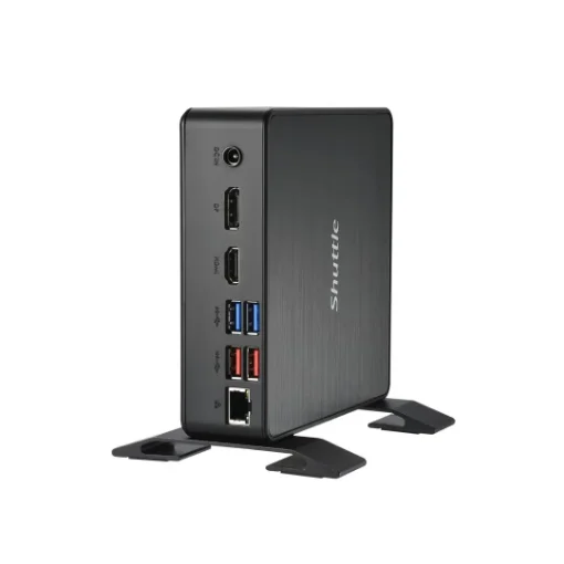 Picture of Shuttle Xpc Nano Pc NC40U, Intel Celeron 7305U, 1x Hdmi, 1x DP,1xUSB-C/DP, 6x USB3.2, 1x 2.5" Bay, 2x M.2, 1x Lan, Raid, 24/7 Permanent Operation, Incl. Vesa & Stand - NC40U