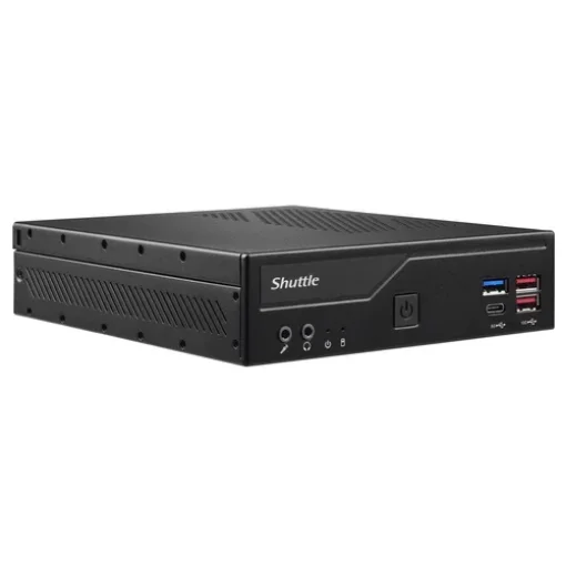 Picture of Shuttle Slim Pc Dh670v2 , S1700, 2x Hdmi, 2x Dp , 2x 2.5G Lan, 2x Com, 8x Usb, 1x 2.5", 2x M.2, 24/7 Permanent Operation, Incl. Vesa - Dh670v2
