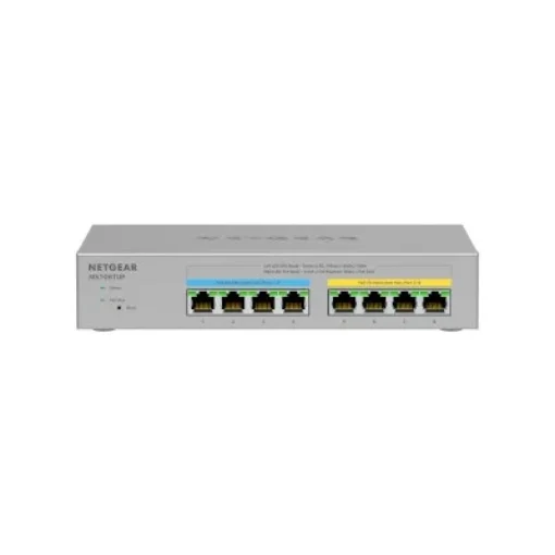 Picture of Netgear MS108TUP Unmanaged L2 2.5G Ethernet (100/1000/2500) Power Over Ethernet (Poe) Grey - MS108TUP-100EUS
