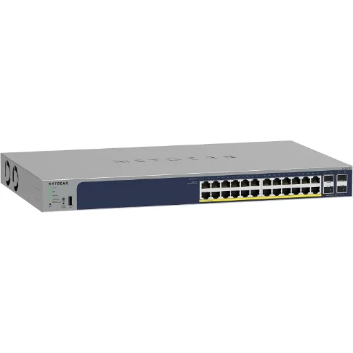 Picture of Netgear GS728TP Managed L2/L3/L4 Gigabit Ethernet (10/100/1000) Power Over Ethernet (Poe) Grey - GS728TP-300EUS