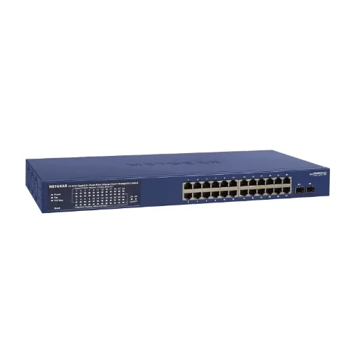 Picture of Netgear GS724TP-300EUS Network Switch Managed L2/L3/L4 Gigabit Ethernet (10/100/1000) Power Over Ethernet (Poe) Blue - GS724TP-300EUS