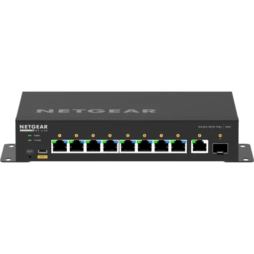 Picture of Netgear 8X1g Poe+ 110W 1X1g and 1xSFP Managed Switch - GSM4210PD-100EUS