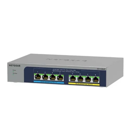 Picture of Netgear MS108UP Unmanaged 2.5G Ethernet (100/1000/2500) Power Over Ethernet (Poe) - MS108UP-100EUS