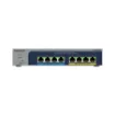 Picture of Netgear 8-Port Ultra60 Poe++ Multi-Gigabit (2.5G) Ethernet Plus Switch Managed L2/L3 2.5G Ethernet (100/1000/2500) Power Over Ethernet (Poe) Grey - MS108EUP-100EUS