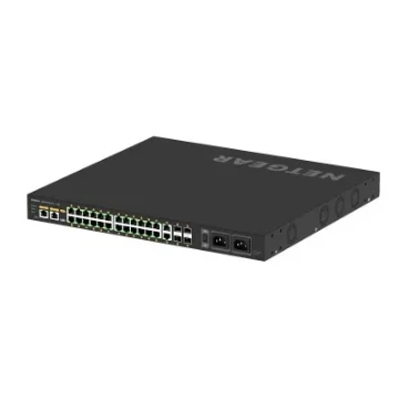 Picture of Netgear GSM4230UP Managed L2/L3 Gigabit Ethernet (10/100/1000) Power Over Ethernet (Poe) 1U Black - GSM4230UP-100EUS