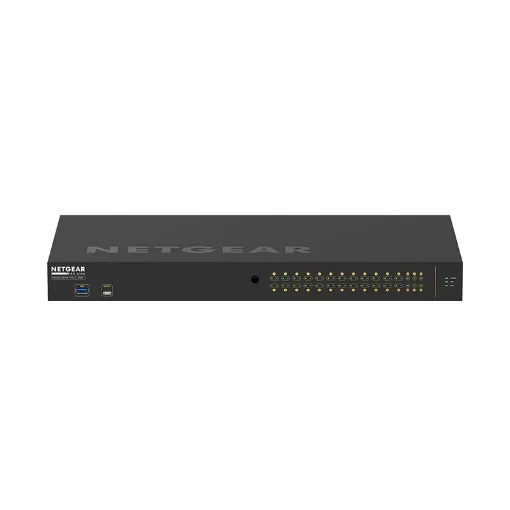 Picture of Netgear GSM4230P-100EUS Network Switch Managed L2/L3 Gigabit Ethernet (10/100/1000) Power Over Ethernet (Poe) 1U Black - GSM4230P-100EUS