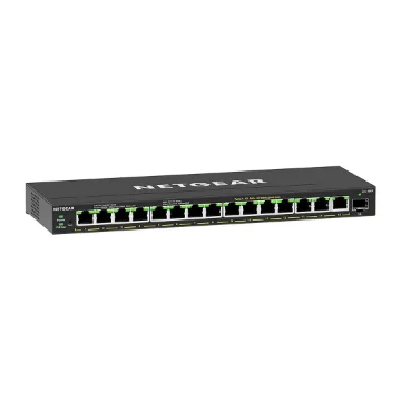 Picture of Netgear GS316EP-100PES Network Switch Managed Gigabit Ethernet (10/100/1000) Power Over Ethernet (Poe) Black - GS316EP-100PES