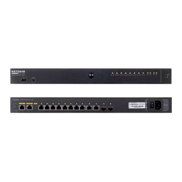 Picture of Netgear M4250-10G2XF-PoE+ Managed L2/L3 Gigabit Ethernet (10/100/1000) Power Over Ethernet (Poe) 1U Black - GSM4212PX-100EUS