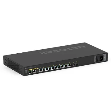 Picture of Netgear M4250-10G2F Managed L2/L3 Gigabit Ethernet (10/100/1000) Power Over Ethernet (Poe) 1U Black - GSM4212P-100EUS