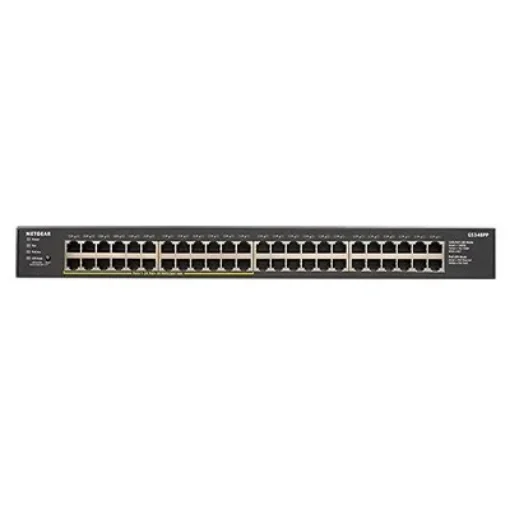 Picture of Netgear GS348PP Unmanaged Gigabit Ethernet (10/100/1000) Power Over Ethernet (Poe) Black - GS348PP-100EUS
