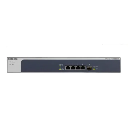 Picture of Netgear XS505M Unmanaged 10G Ethernet (100/1000/10000) Grey, Silver - XS505M-100EUS