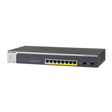 Picture of Netgear GS510TPP Managed L2/L3/L4 Gigabit Ethernet (10/100/1000) Power Over Ethernet (Poe) Black - GS510TPP-100EUS