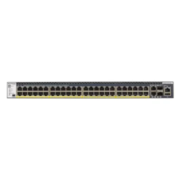Picture of Netgear M4300-52G-PoE+ 550W Psu Managed L2/L3/L4 Gigabit Ethernet (10/100/1000) Power Over Ethernet (Poe) 1U Black - GSM4352PA-100NES