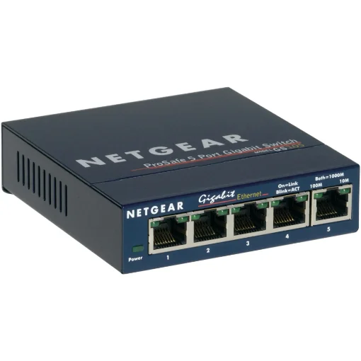 Picture of Netgear GS105 Unmanaged Gigabit Ethernet (10/100/1000) Blue - GS105GE
