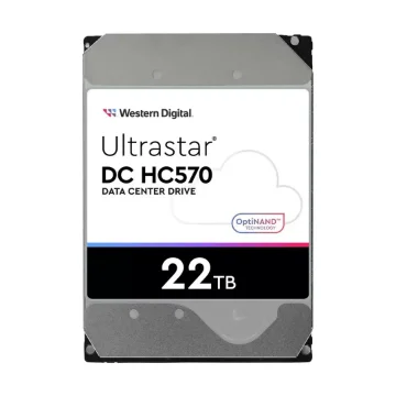 Picture of Western Digital Ultrastar Dh HC570 Internal Hard Drive 22 Tb 7200 Rpm 512 Mb 3.5" Sas - 0F48052