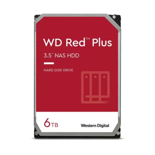 Picture of Western Digital Red Plus Internal Hard Drive 6 Tb 5400 Rpm 256 Mb 3.5" Serial Ata Iii - WD60EFPX