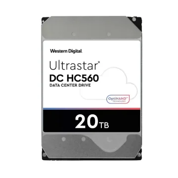 Picture of Western Digital Ultrastar Dc HC560 Internal Hard Drive 20 Tb 7200 Rpm 512 Mb 3.5" Serial Ata - 0F38785